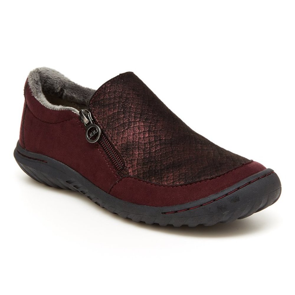 JBU by Jambu Wine Cranberry Side-Zip Loafer size 7.5